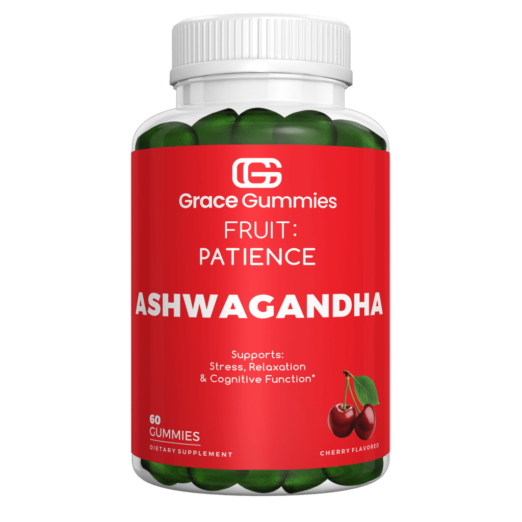 Grace Gummies Ashwagandha supplement supports stress relief and cognitive function,